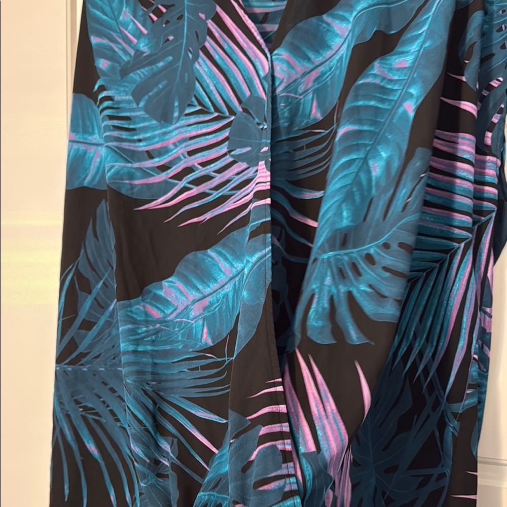 Tropical Print Women's Top - Picture 5 of 7